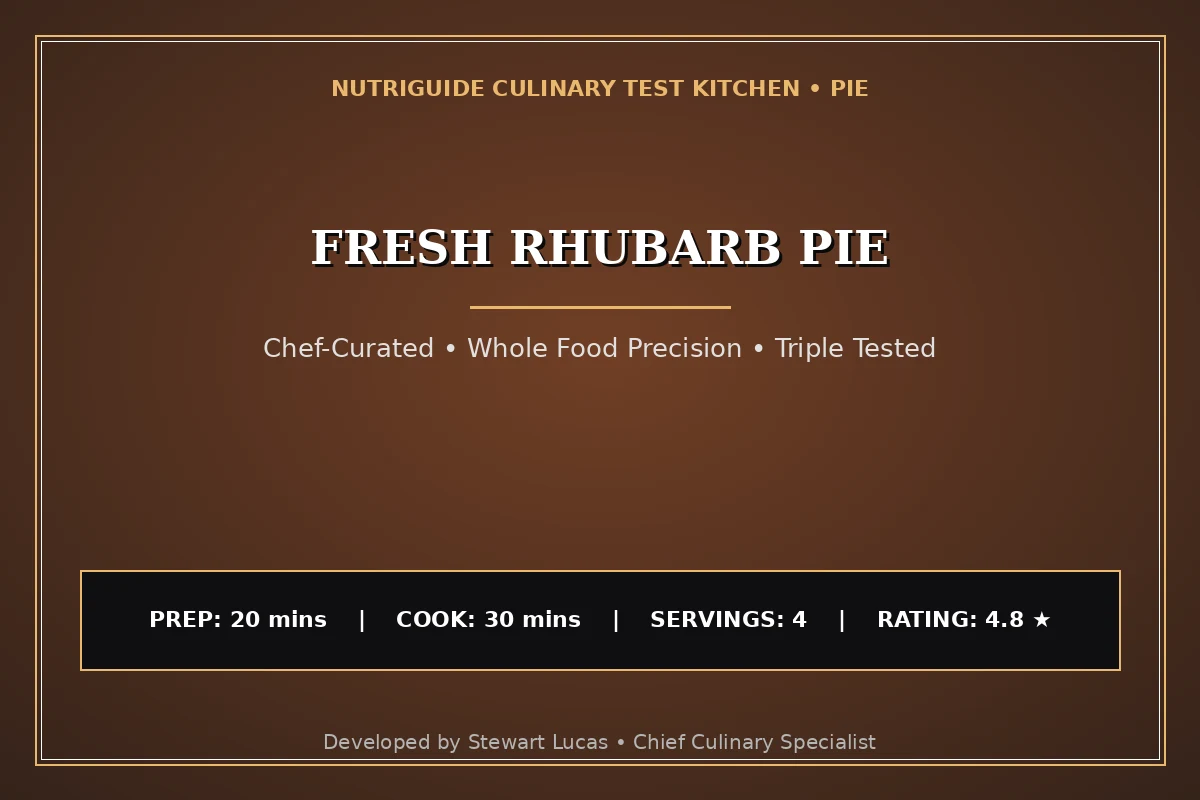 Fresh Rhubarb Pie
