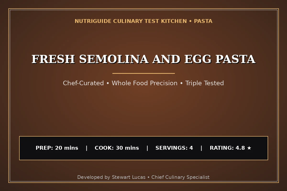 Fresh Semolina And Egg Pasta