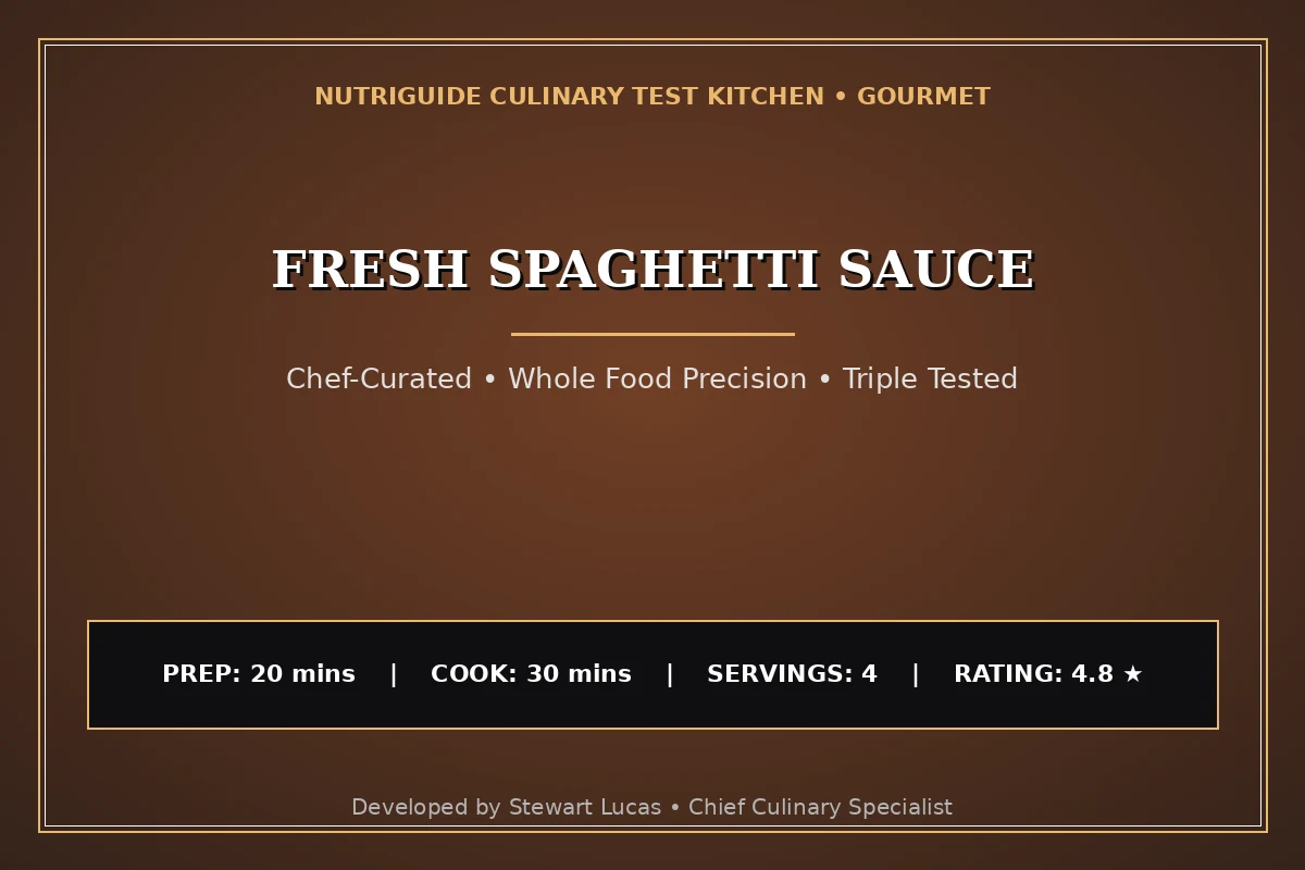 Fresh Spaghetti Sauce