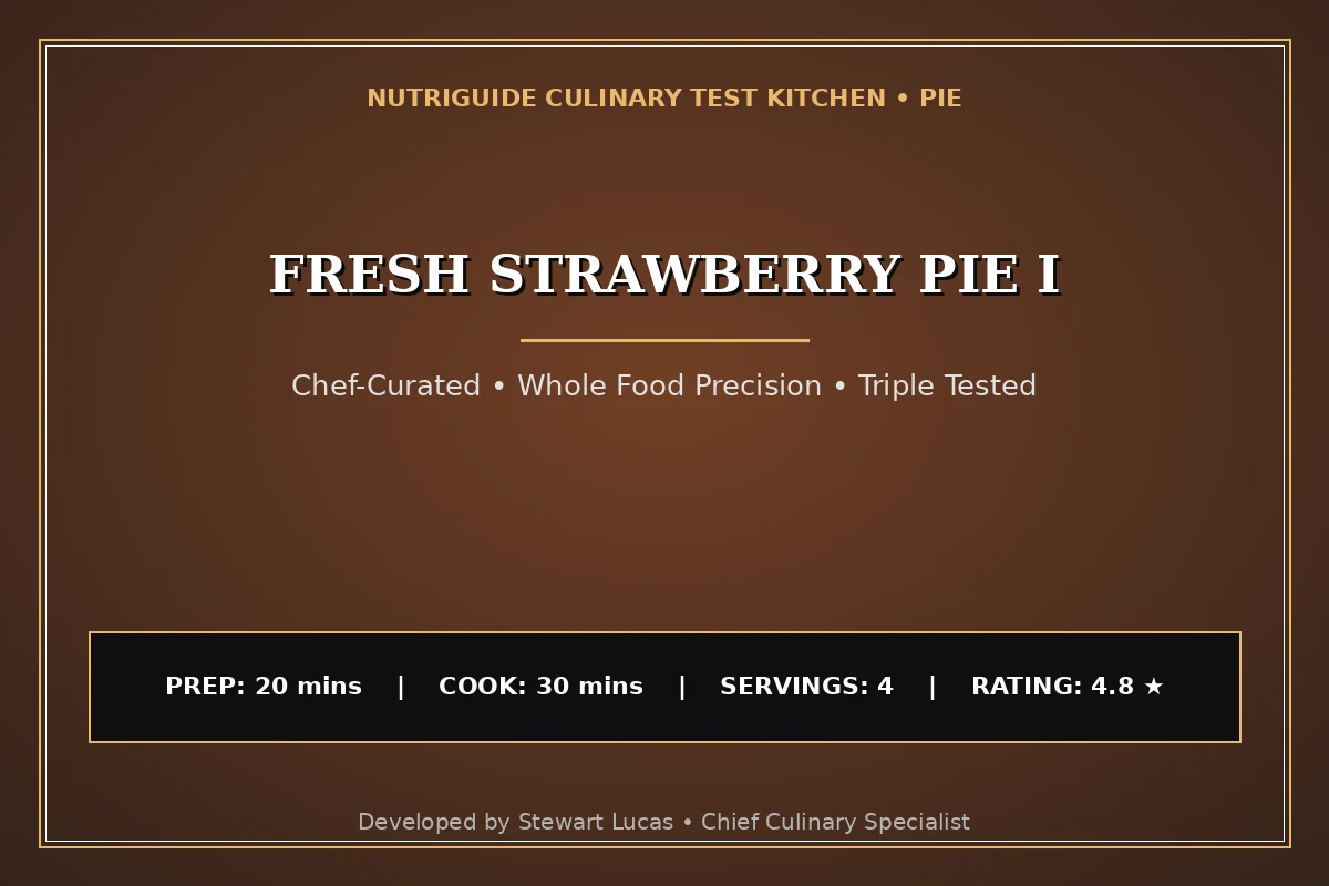 Fresh Strawberry Pie I