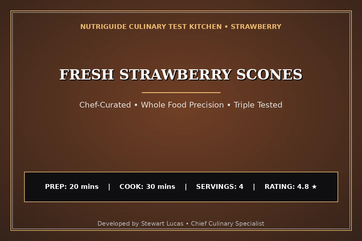 Fresh Strawberry Scones