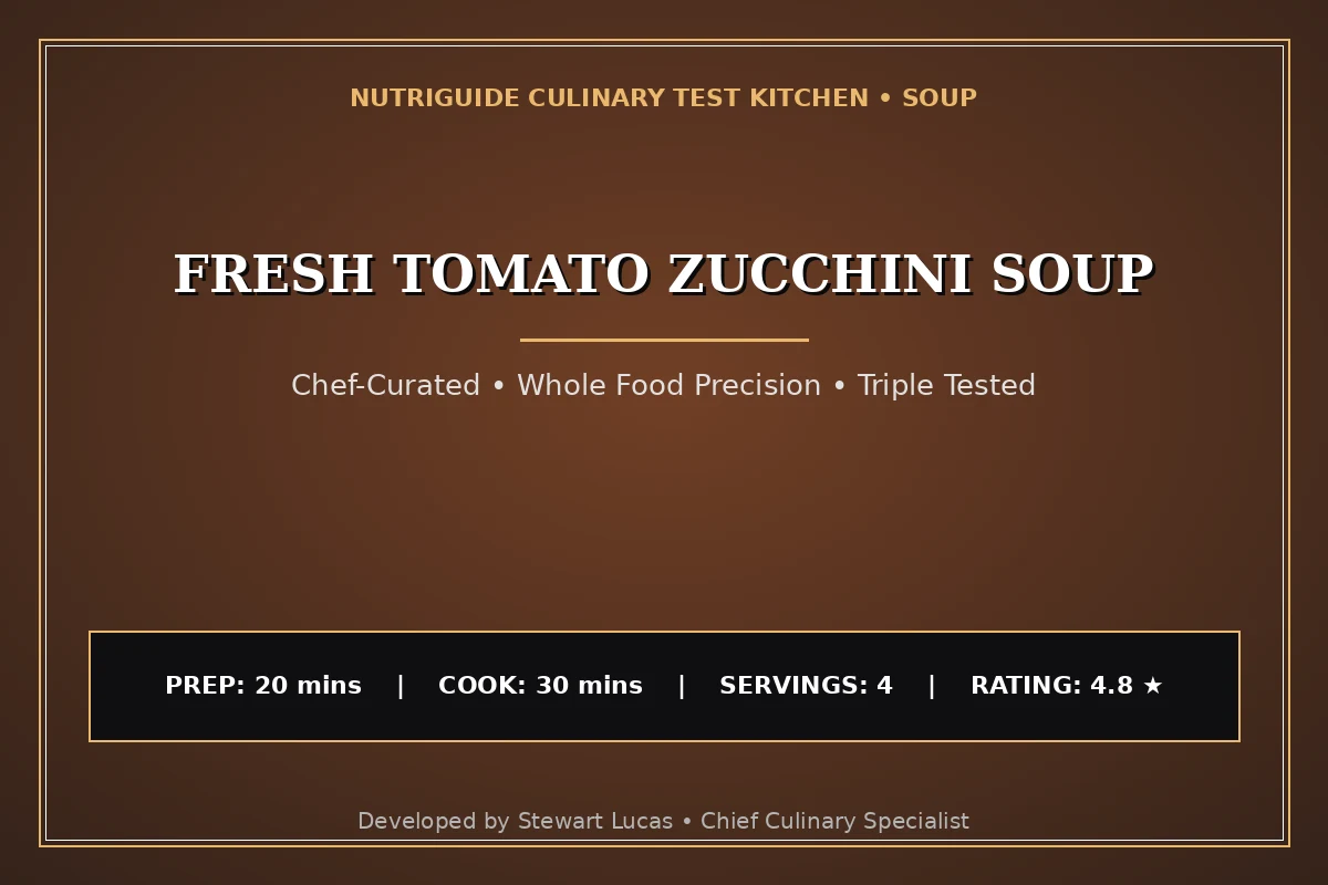 Fresh Tomato Zucchini Soup