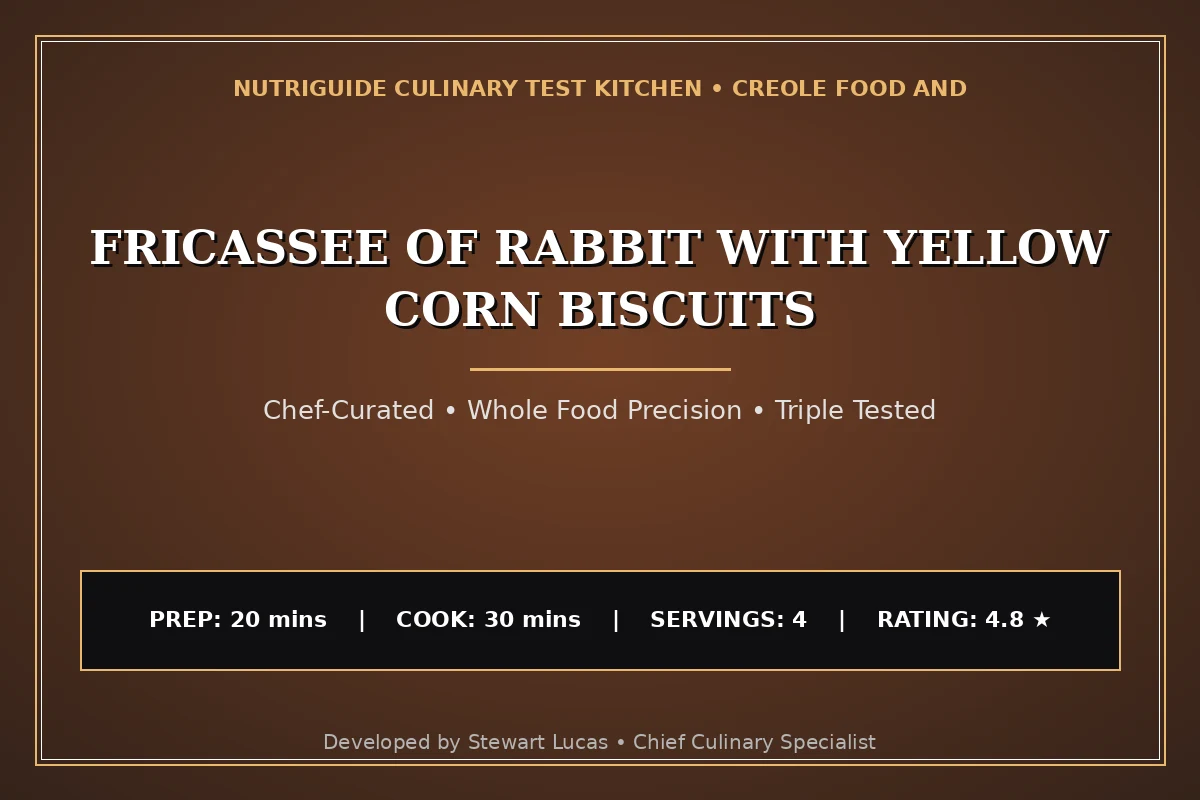 Fricassee Of Rabbit With Yellow Corn Biscuits