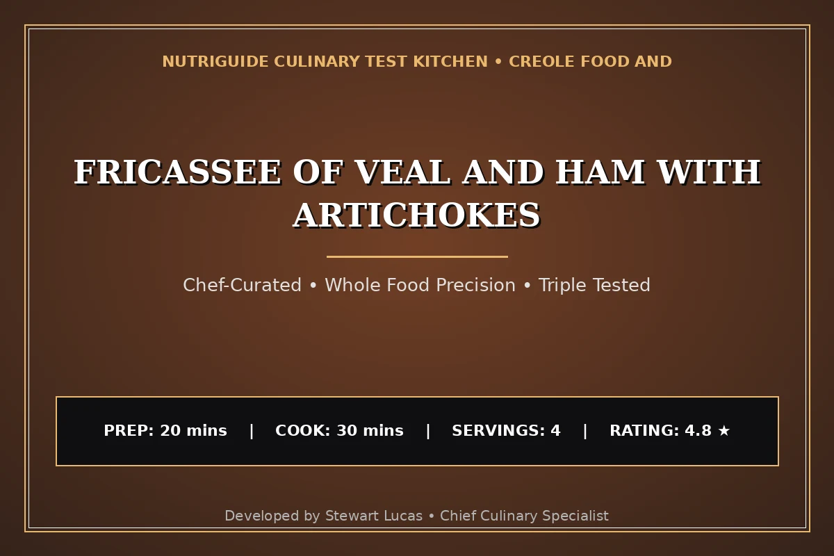 Fricassee Of Veal And Ham With Artichokes