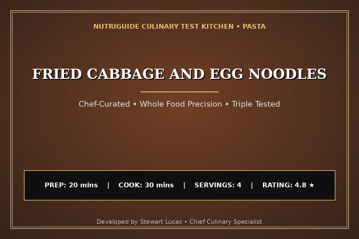 Fried Cabbage And Egg Noodles