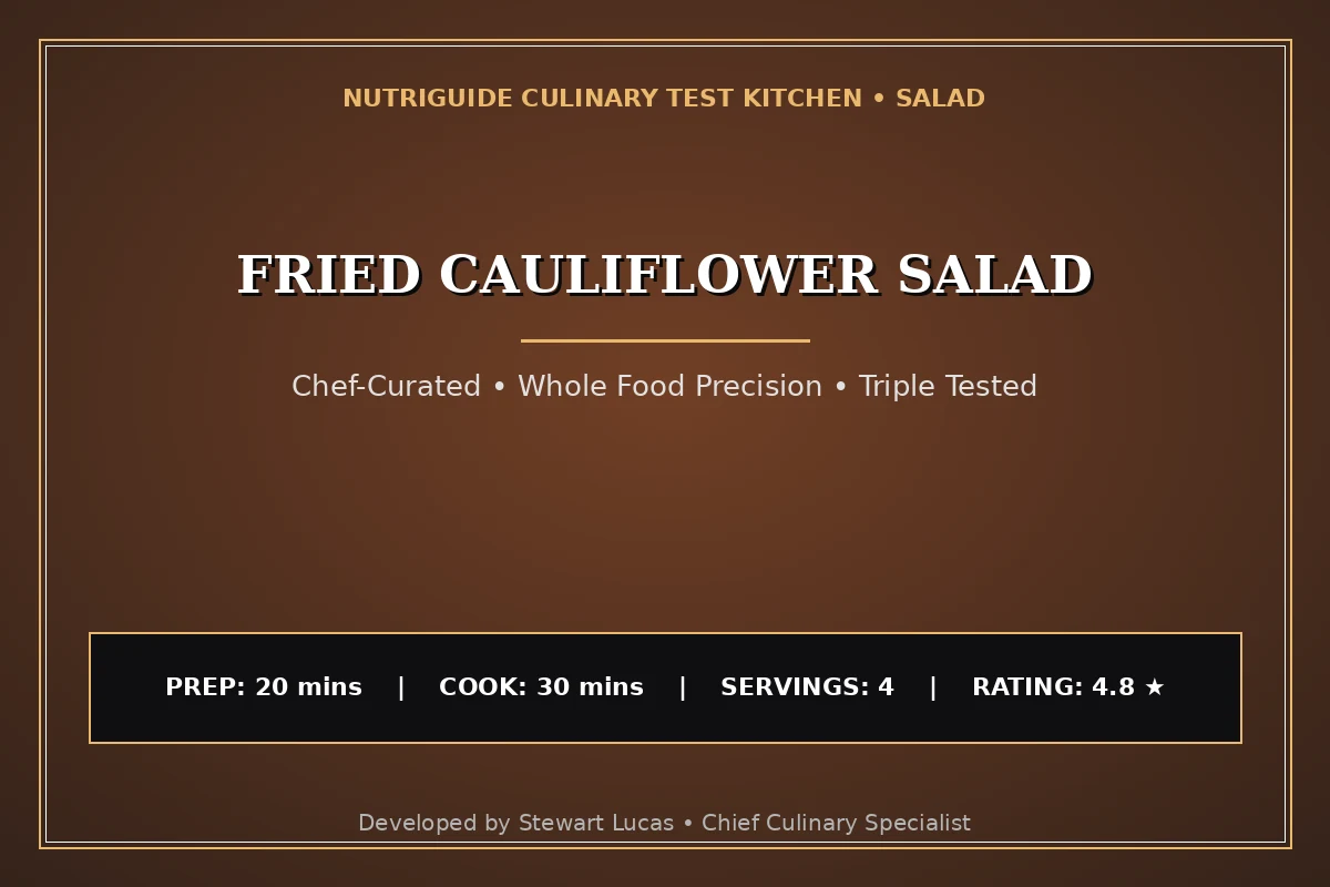 Fried Cauliflower Salad