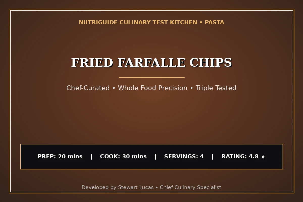 Fried Farfalle Chips