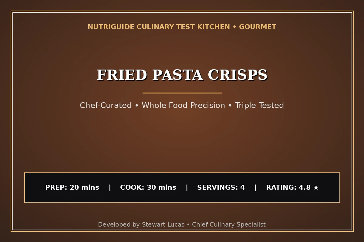 Fried Pasta Crisps