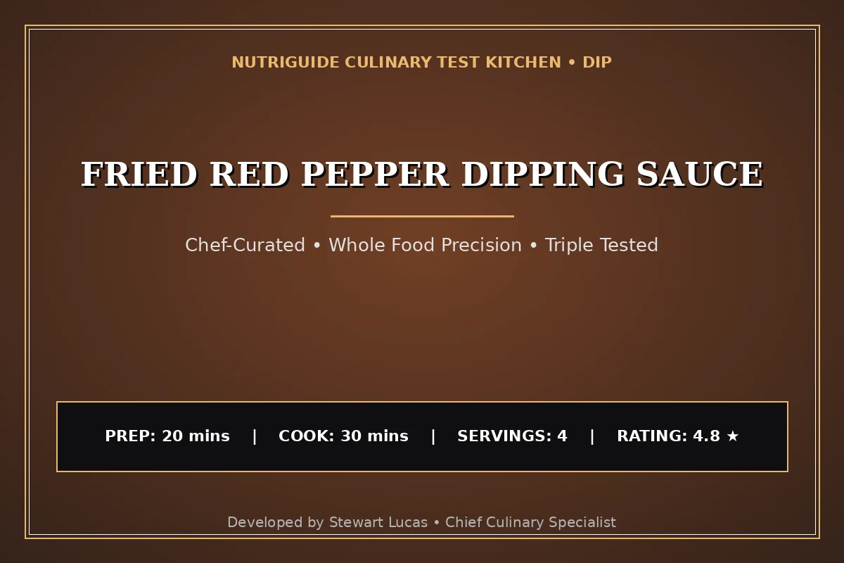 Fried Red Pepper Dipping Sauce