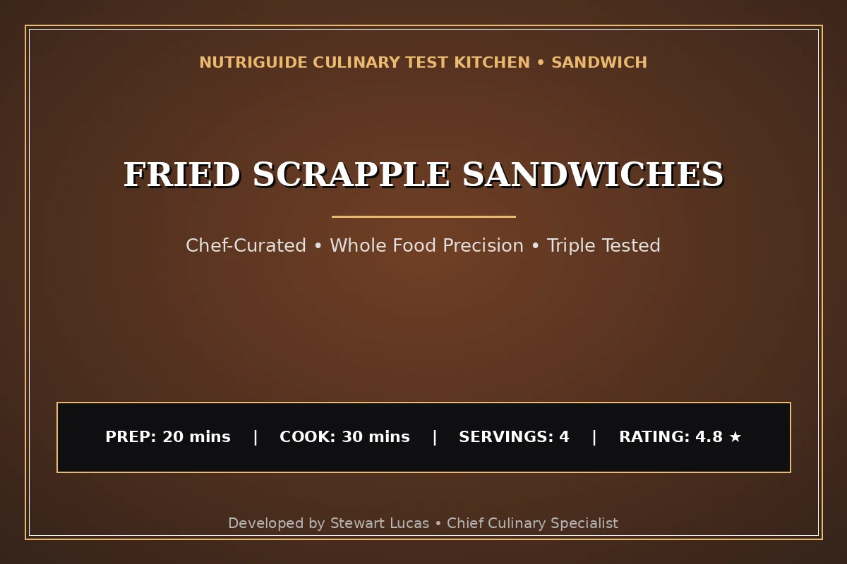 Fried Scrapple Sandwiches