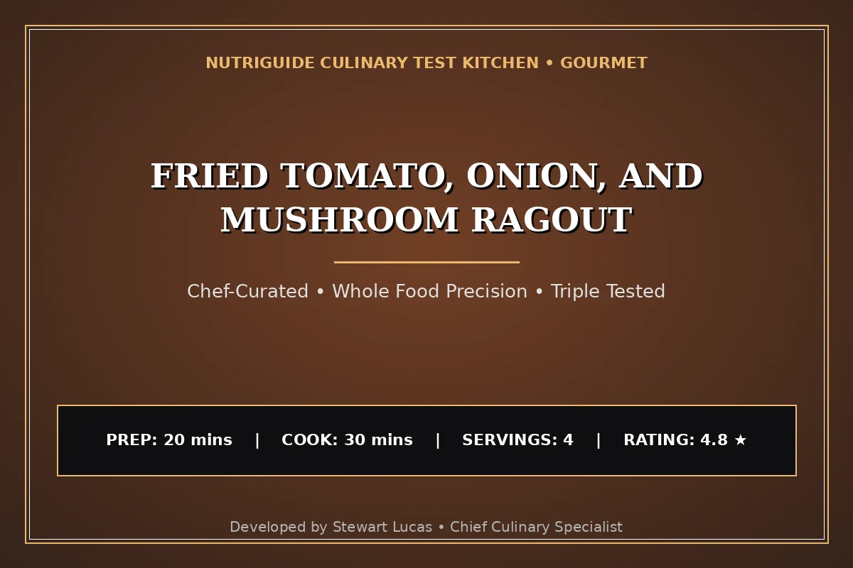Fried Tomato, Onion, And Mushroom Ragout