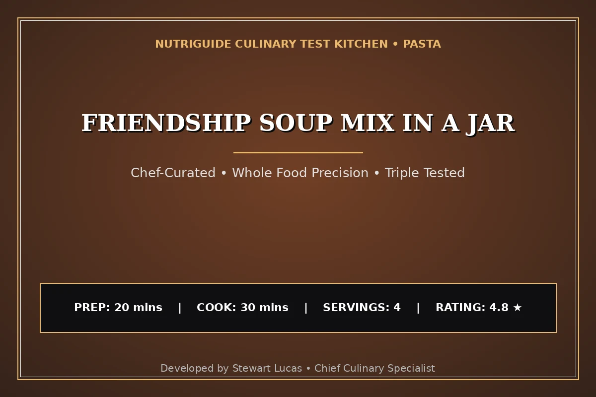 Friendship Soup Mix In A Jar