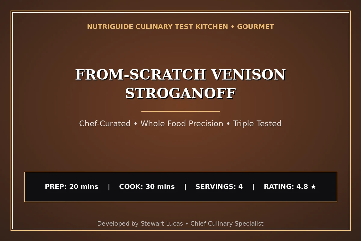 From-Scratch Venison Stroganoff