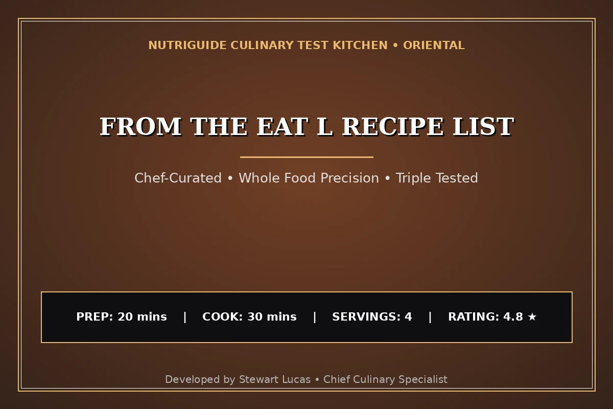 From The Eat L Recipe List