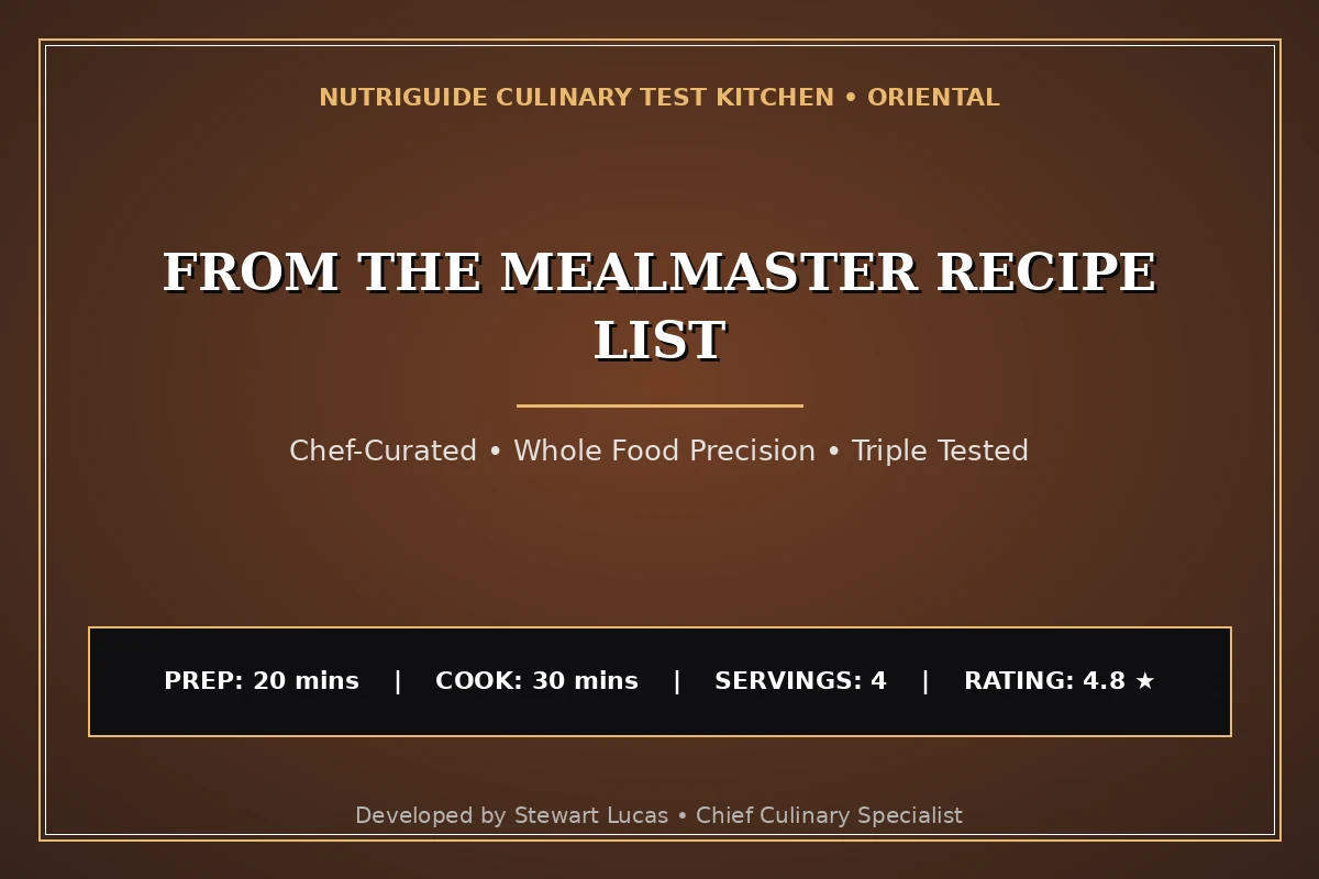 From The Mealmaster Recipe List