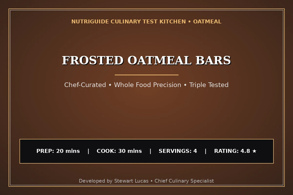 Frosted Oatmeal Bars