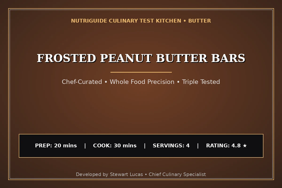 Frosted Peanut Butter Bars