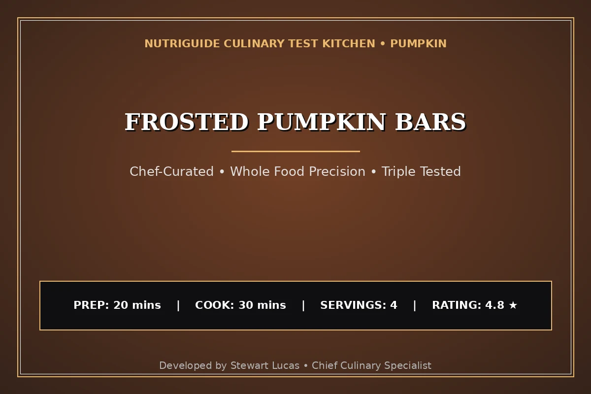Frosted Pumpkin Bars