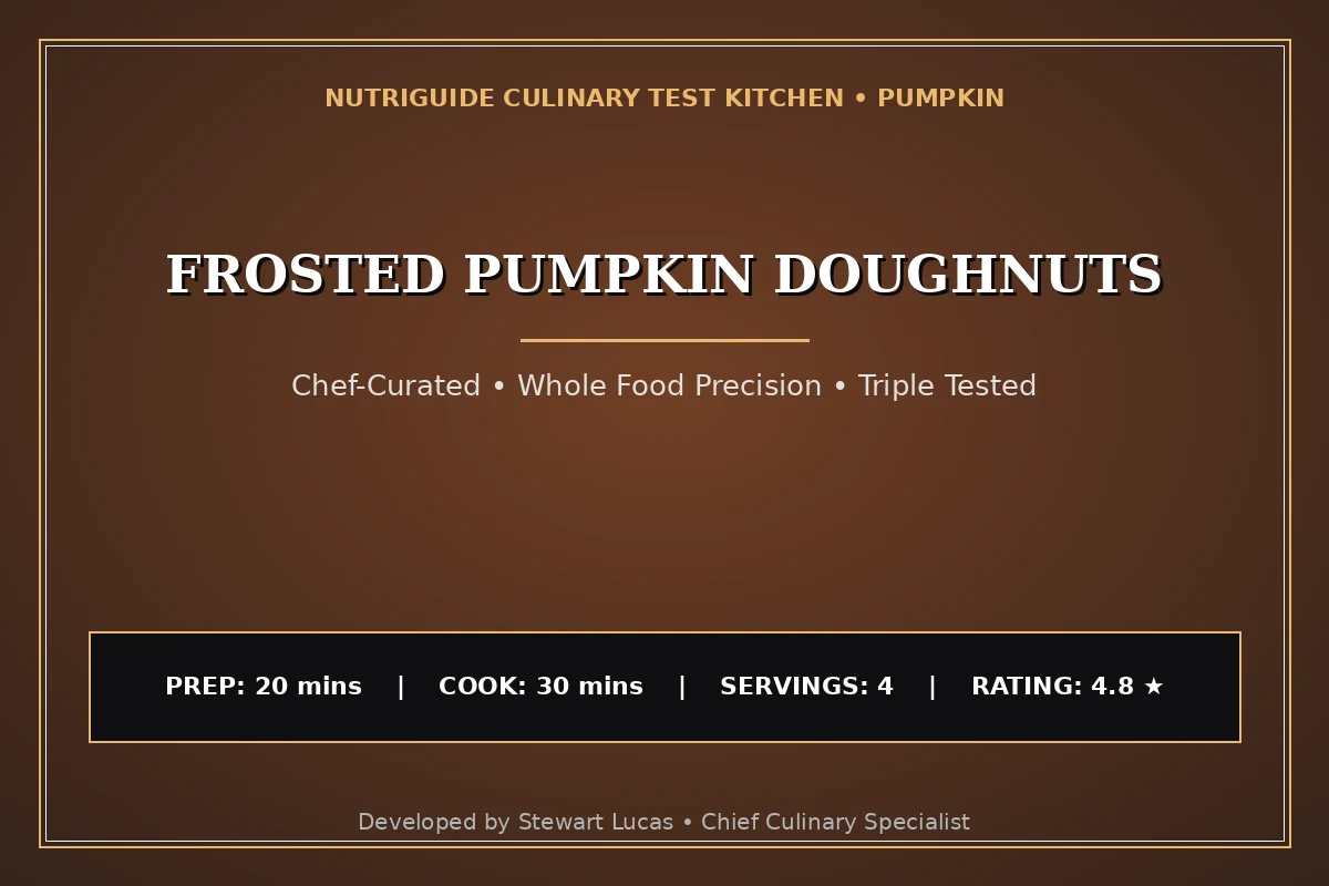 Frosted Pumpkin Doughnuts