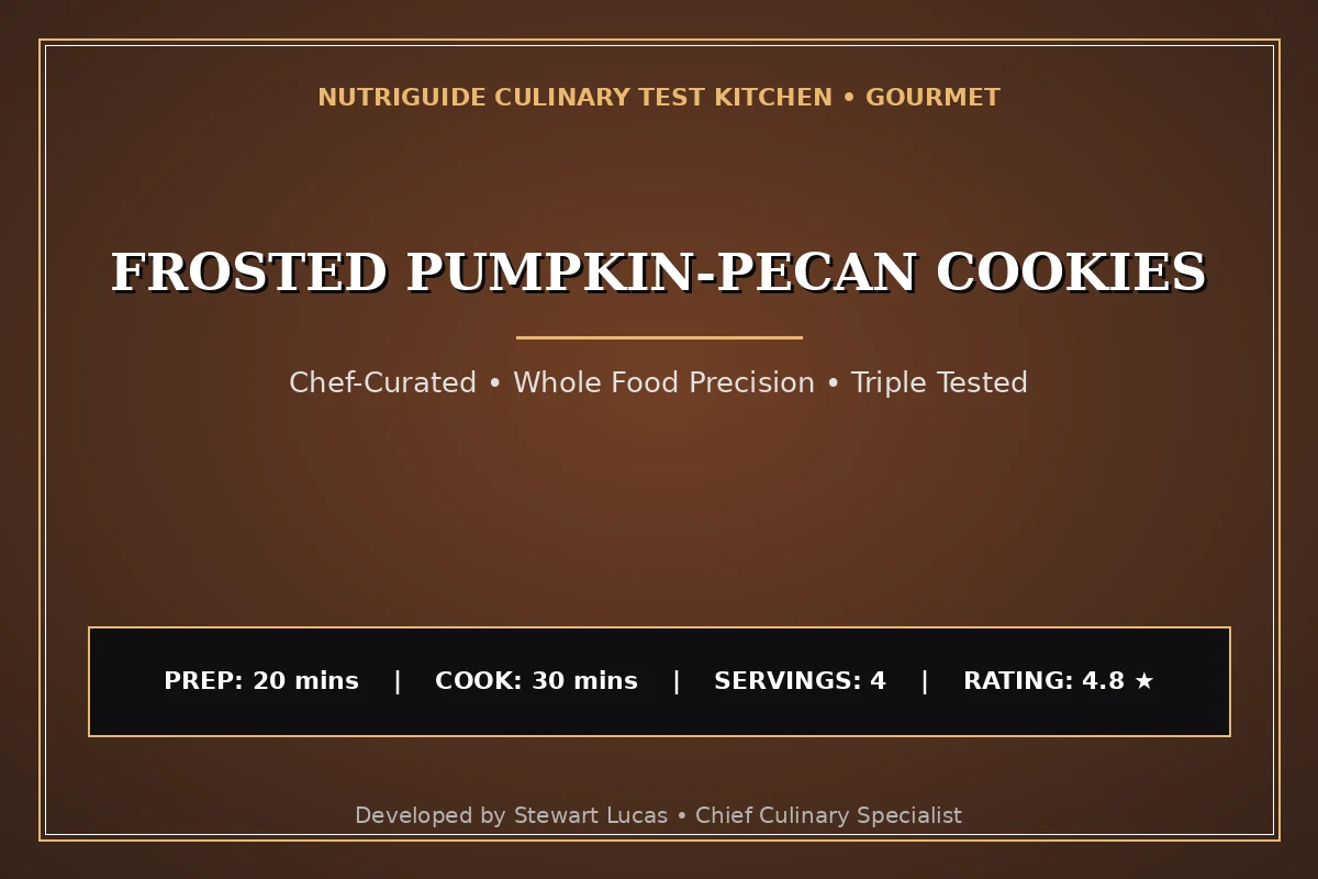 Frosted Pumpkin-Pecan Cookies