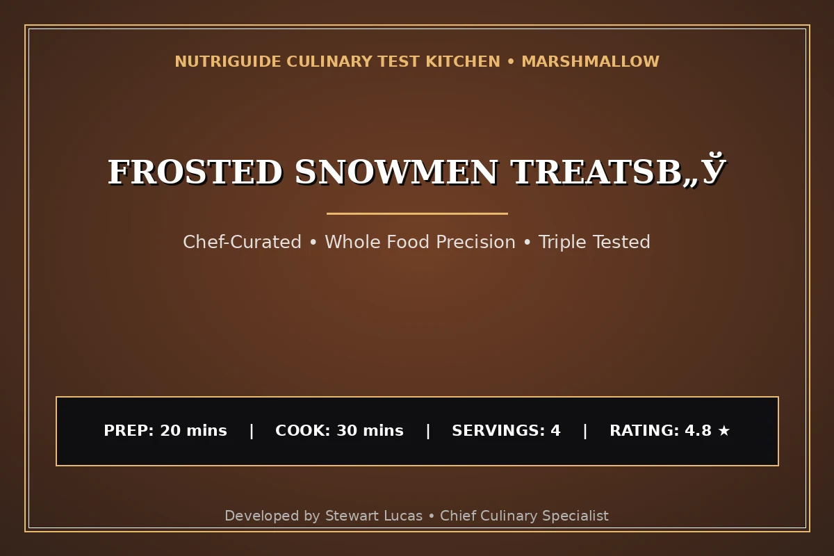 Frosted Snowmen Treatsв„Ў
