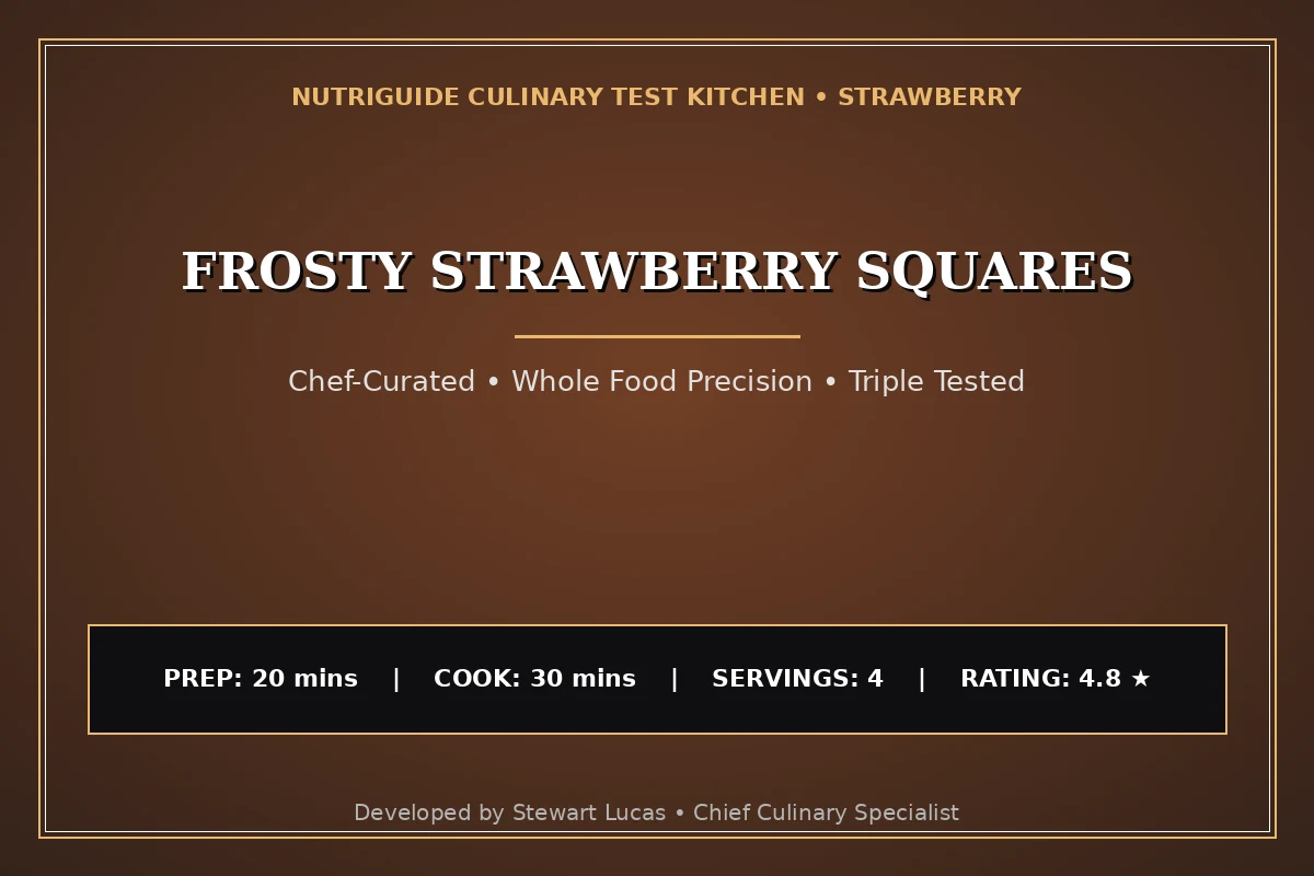 Frosty Strawberry Squares
