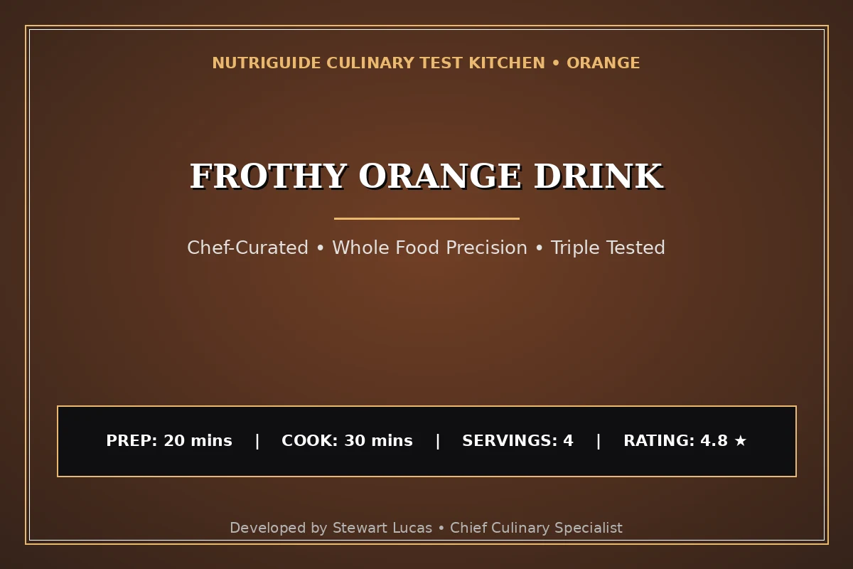 Frothy Orange Drink