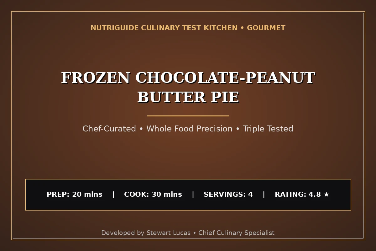 Frozen Chocolate-Peanut Butter Pie