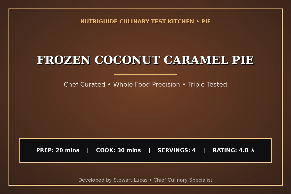 Frozen Coconut Caramel Pie