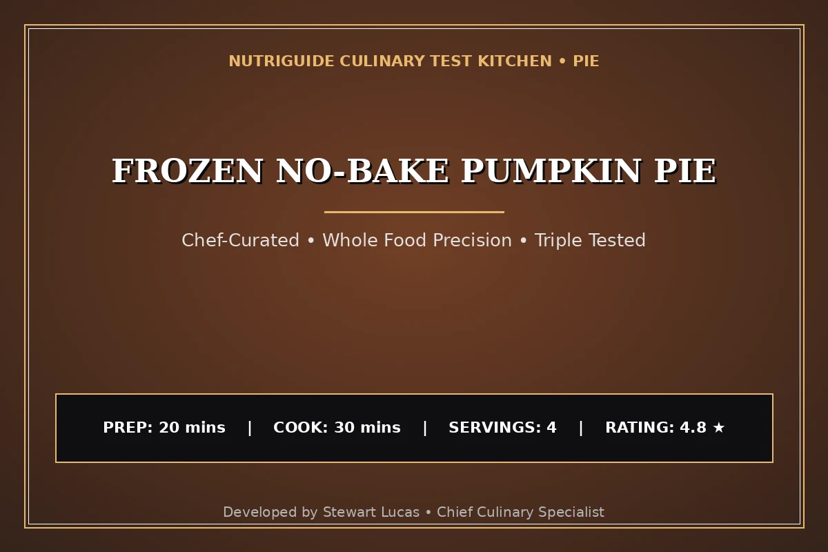 Frozen No-Bake Pumpkin Pie
