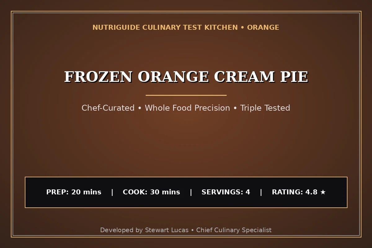 Frozen Orange Cream Pie
