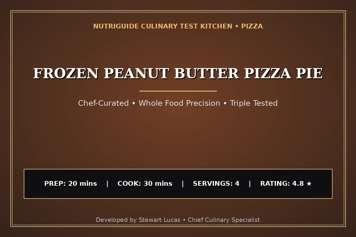 Frozen Peanut Butter Pizza Pie