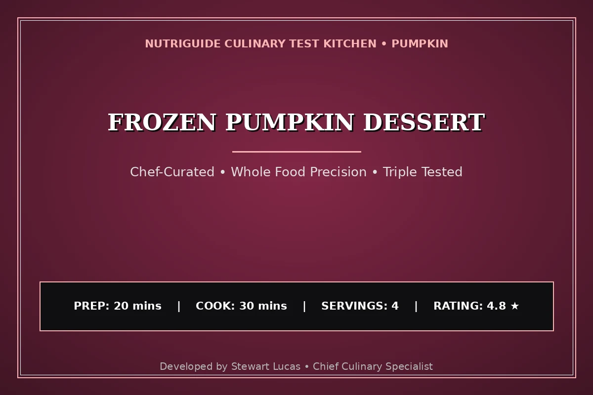 Frozen Pumpkin Dessert
