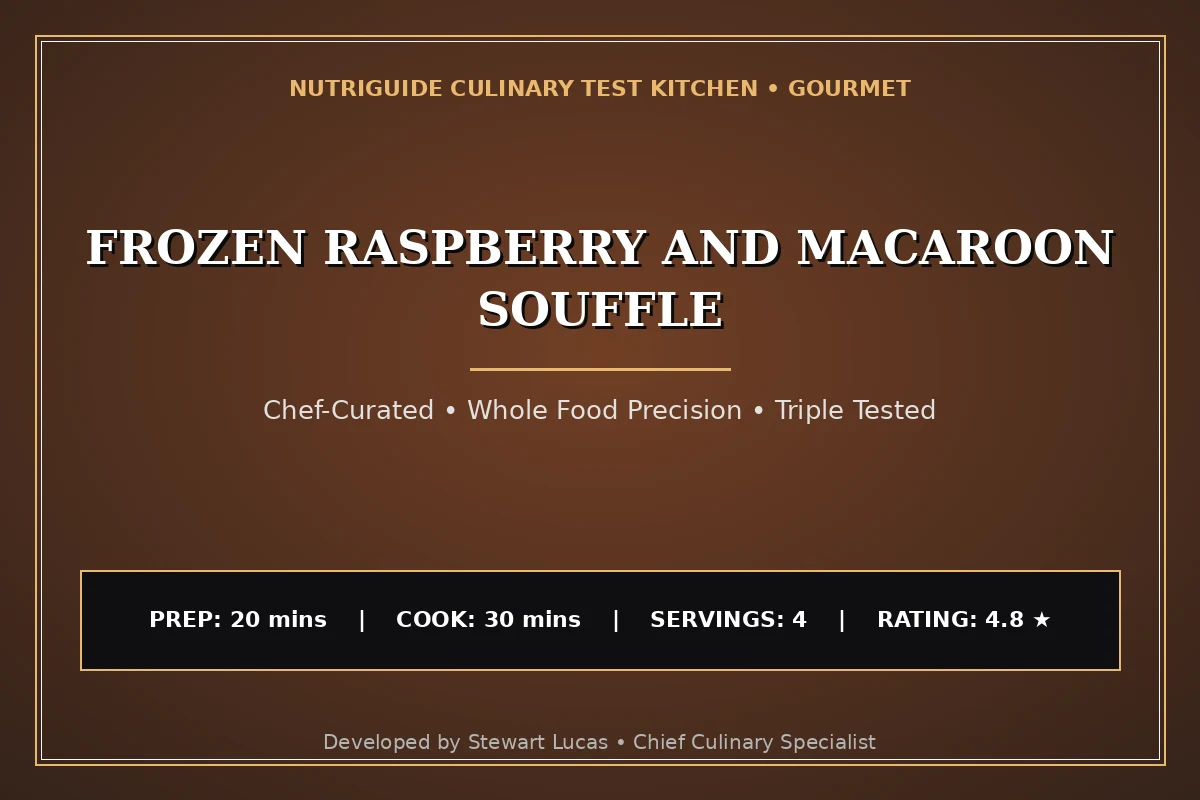 Frozen Raspberry And Macaroon Souffle