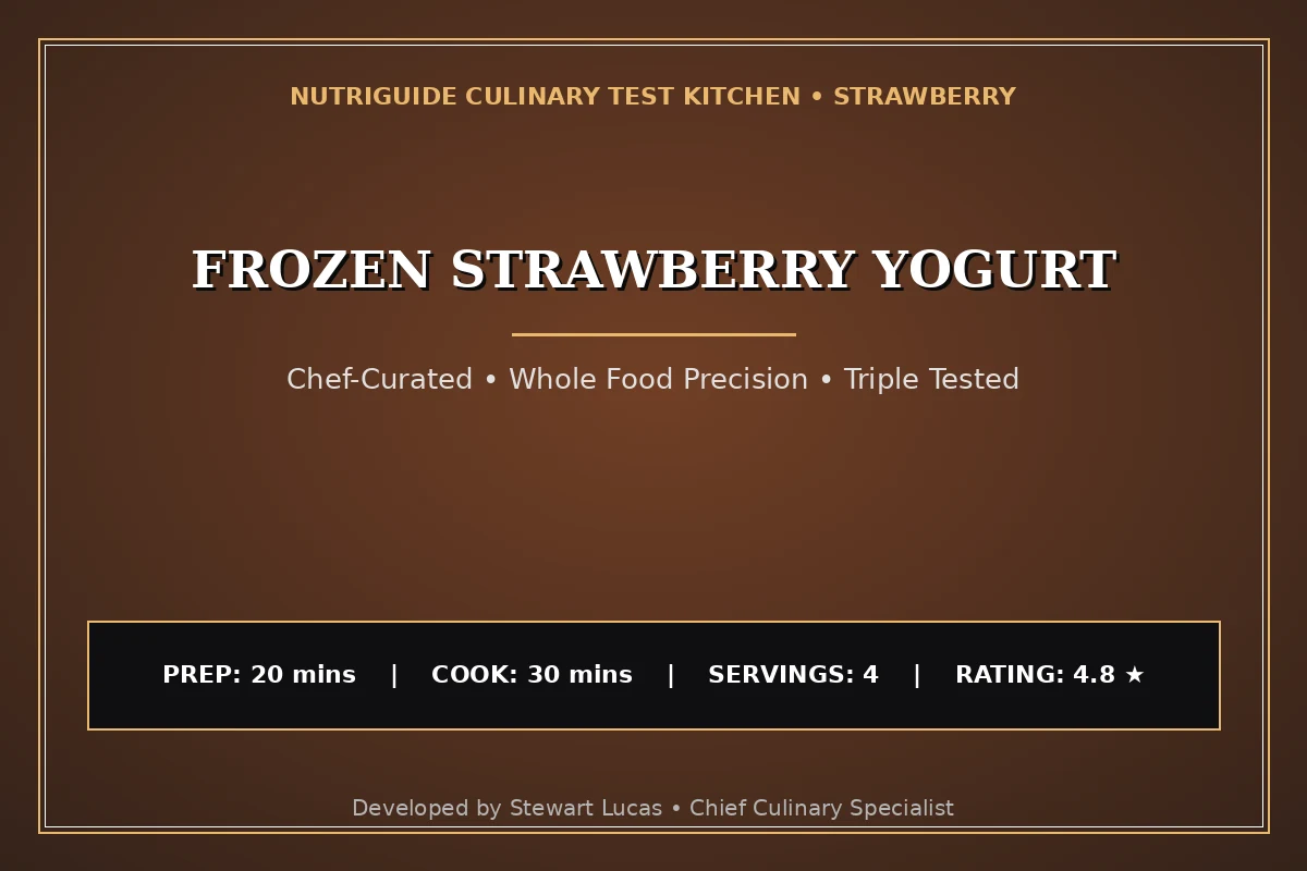 Frozen Strawberry Yogurt