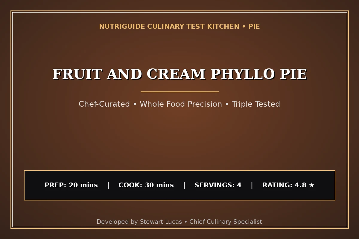 Fruit And Cream Phyllo Pie