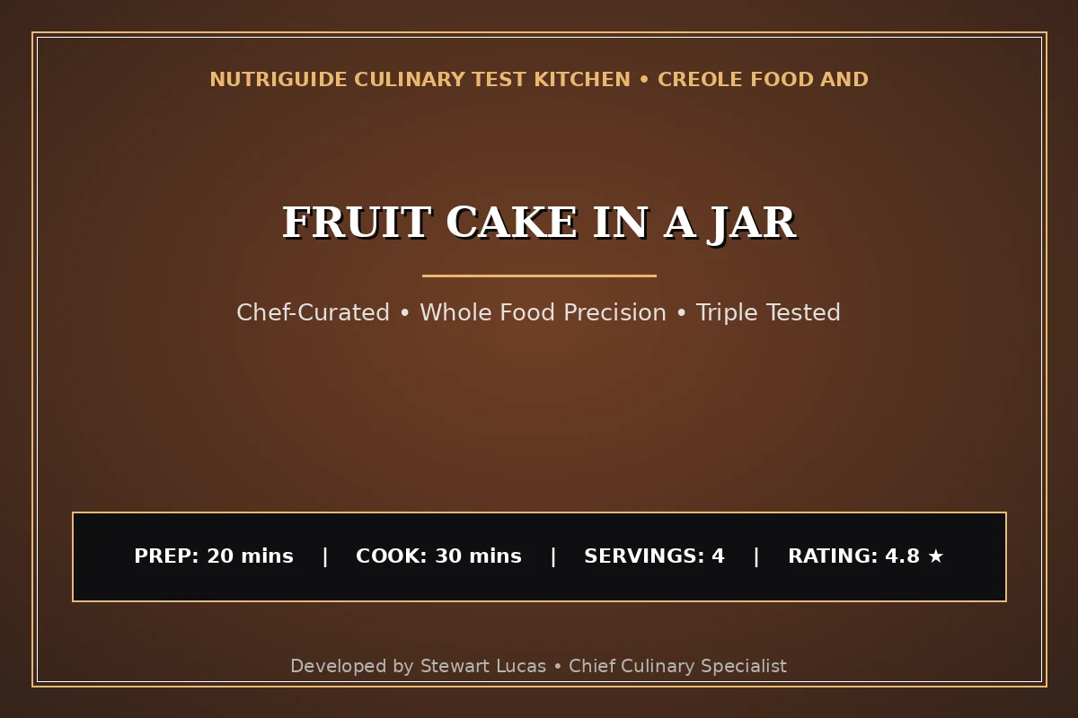 Fruit Cake In A Jar