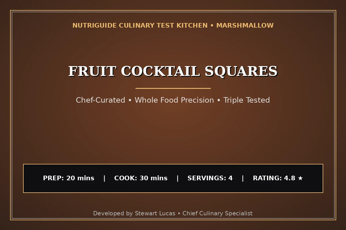 Fruit Cocktail Squares