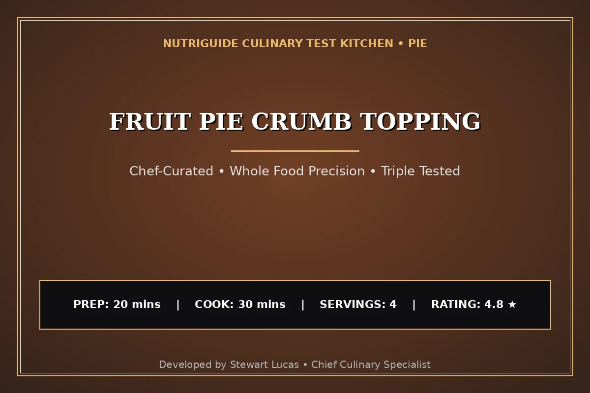 Fruit Pie Crumb Topping
