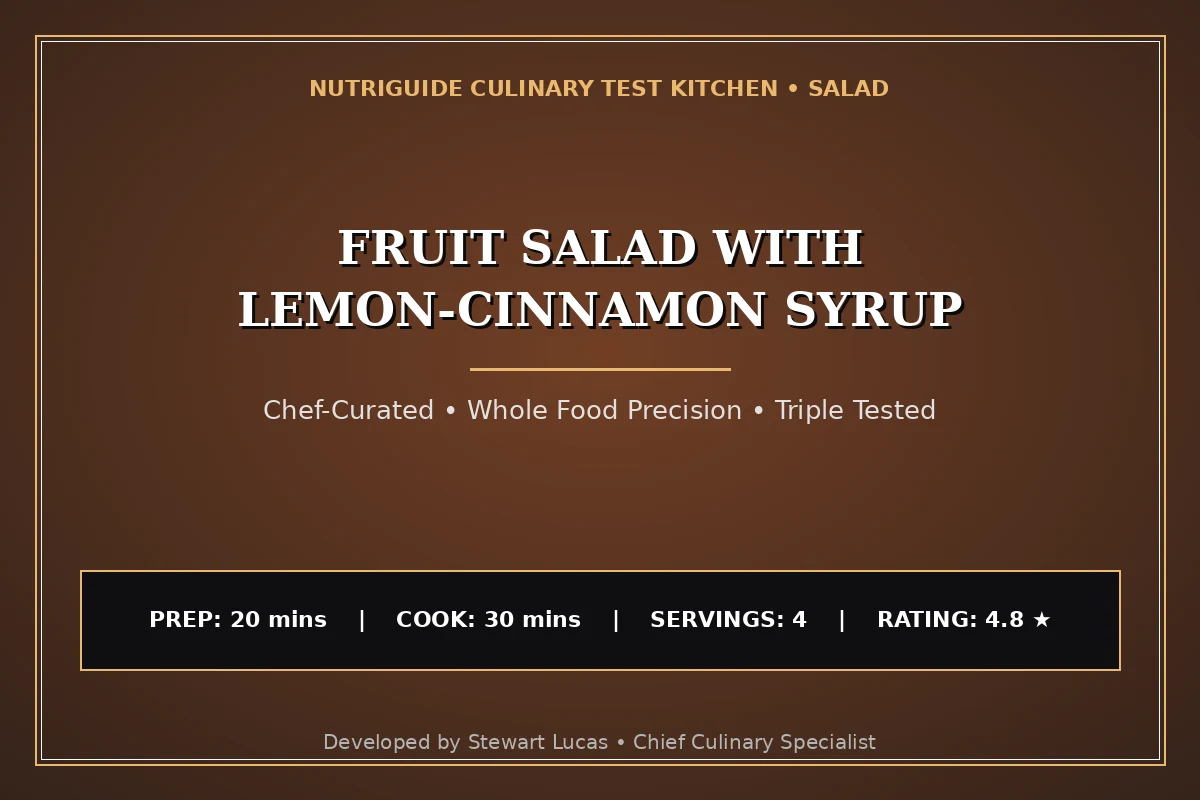 Fruit Salad With Lemon-Cinnamon Syrup