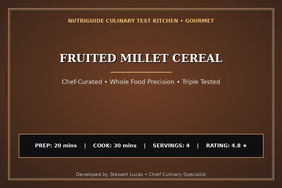Fruited Millet Cereal