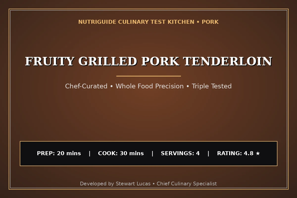 Fruity Grilled Pork Tenderloin