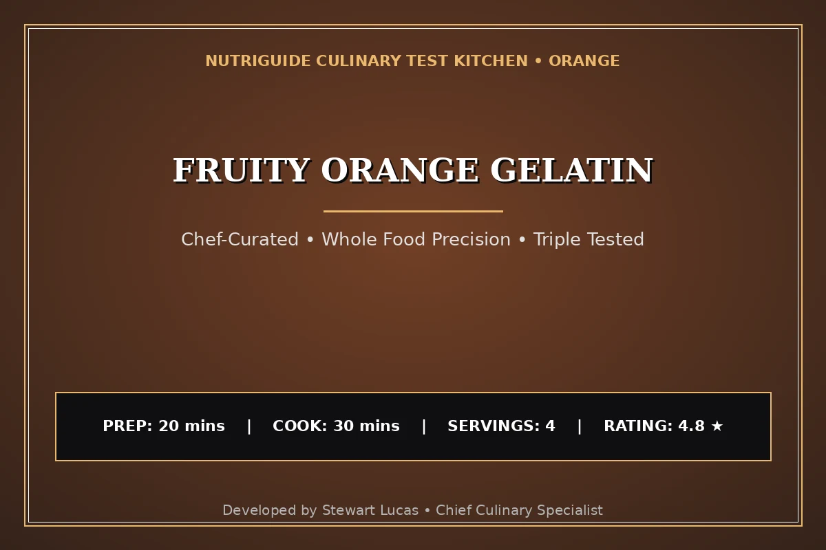 Fruity Orange Gelatin