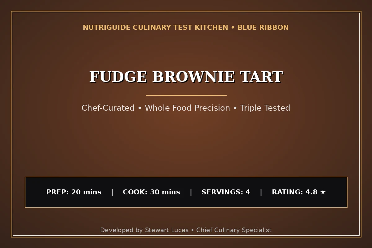 Fudge Brownie Tart