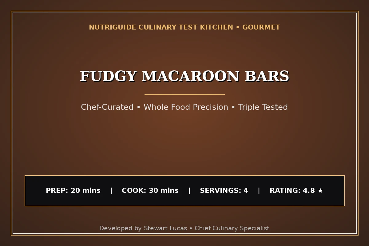 Fudgy Macaroon Bars