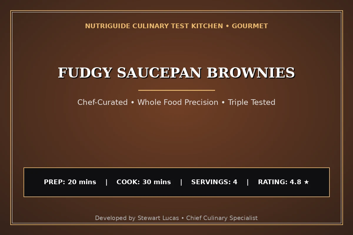 Fudgy Saucepan Brownies