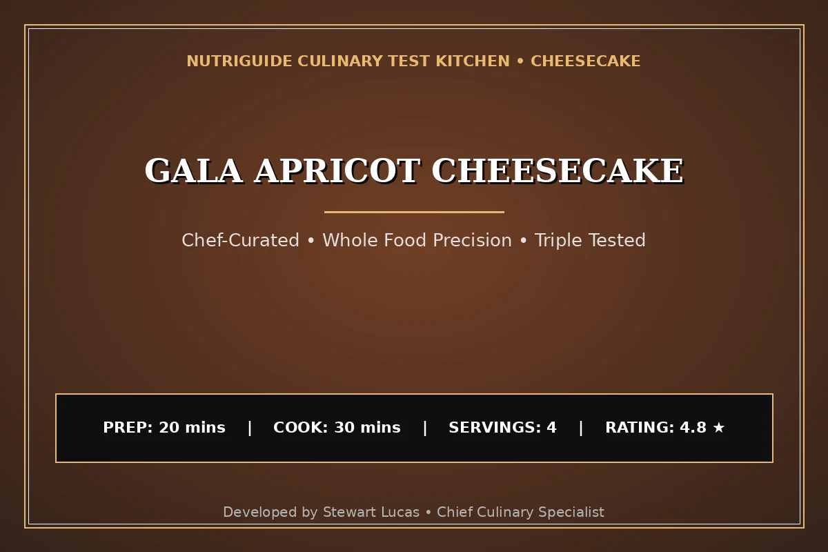 Gala Apricot Cheesecake