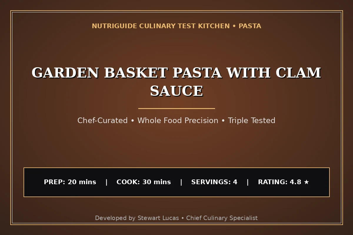 Garden Basket Pasta With Clam Sauce