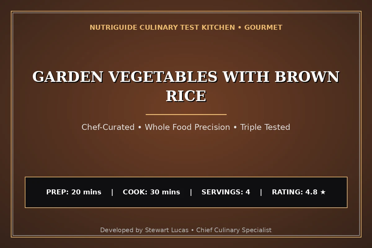 Garden Vegetables With Brown Rice
