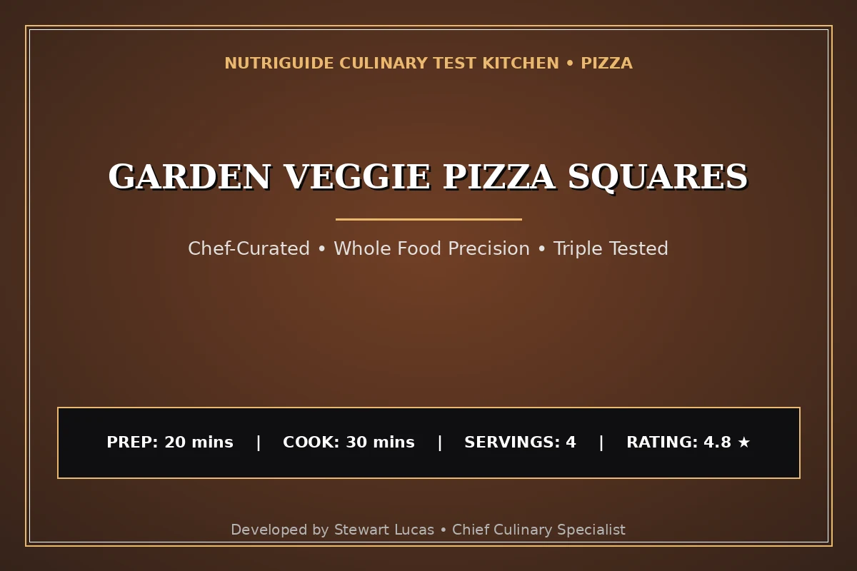 Garden Veggie Pizza Squares
